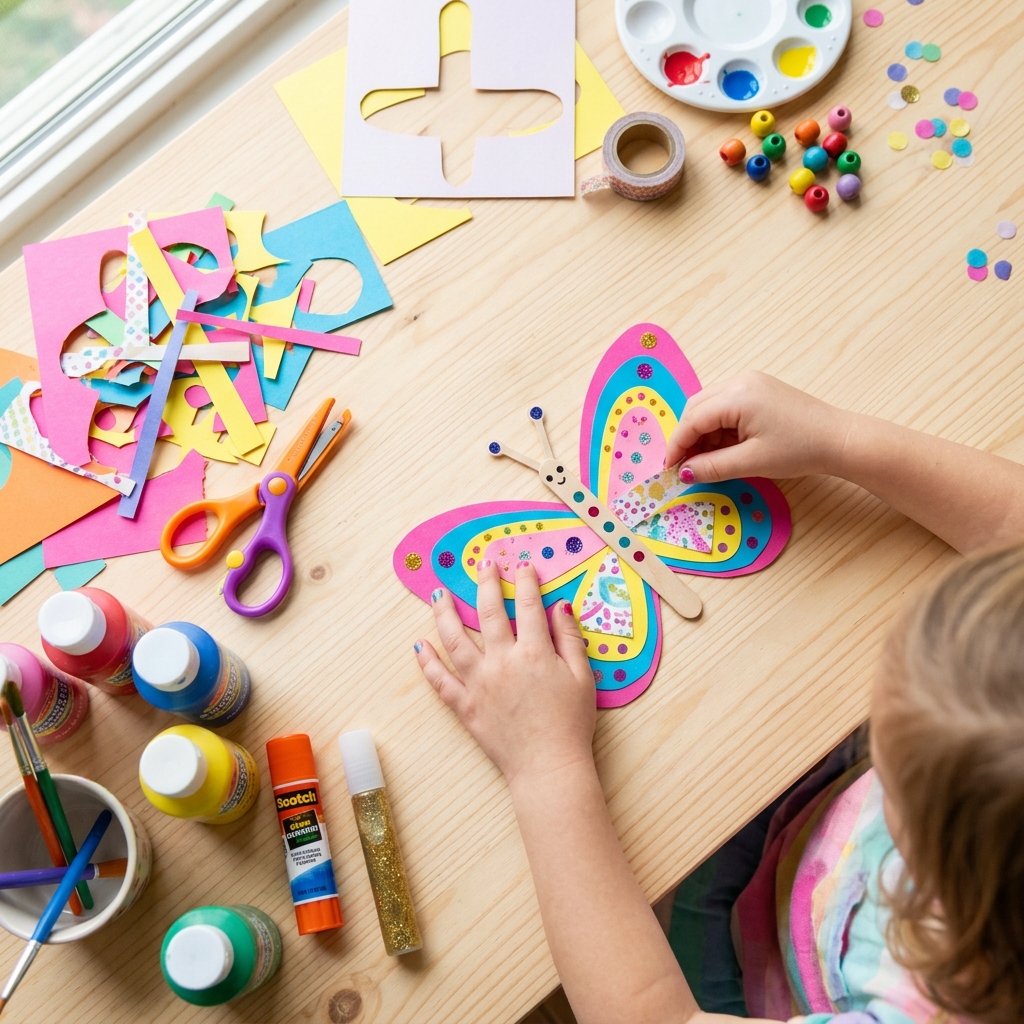 Creative hands-on children crafts at Little Friends Learning Activity Classes